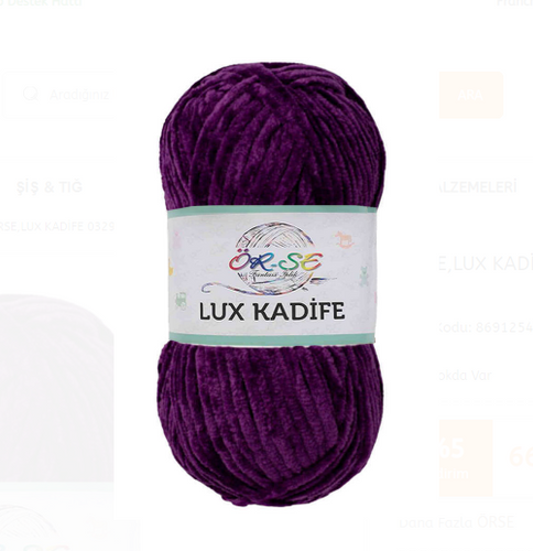 ÖRSE LÜX KADİFE 33116 MOR