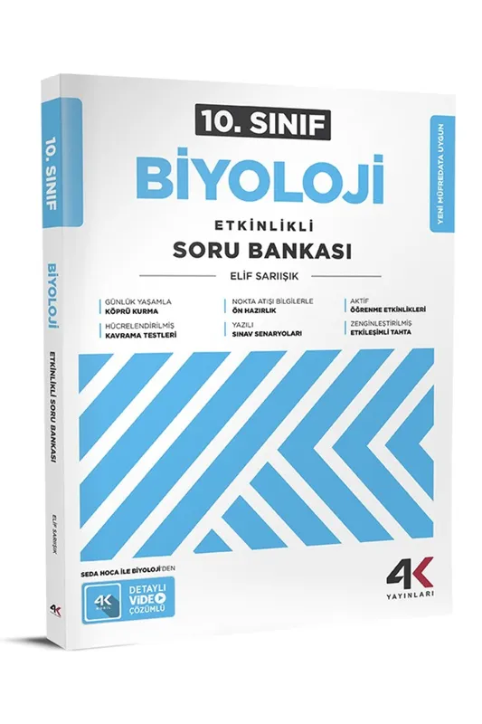 4K YAYINLARI AYT BİYOLOJİ SORU BANKASI