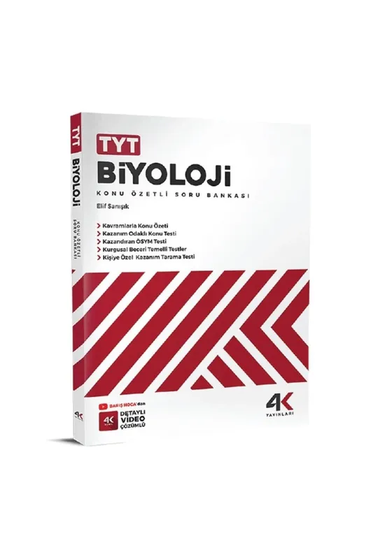 4K YAYINLARI TYT BİYOLOJİ SORU BANKASI