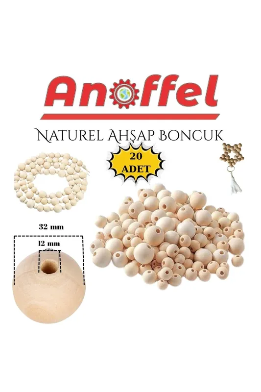 AHŞAP NATURAL BONCUK 2 NUMARA