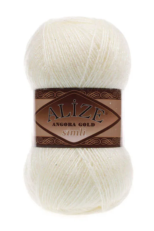 ALİZE ANGORA GOLD SİMLİ 01 KREM