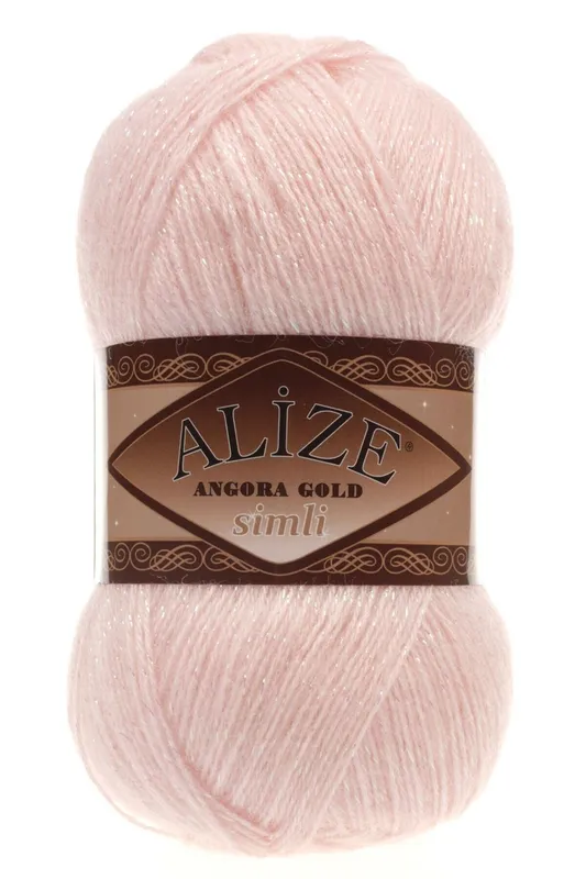ALİZE ANGORA GOLD SİMLİ 161 PEMBE
