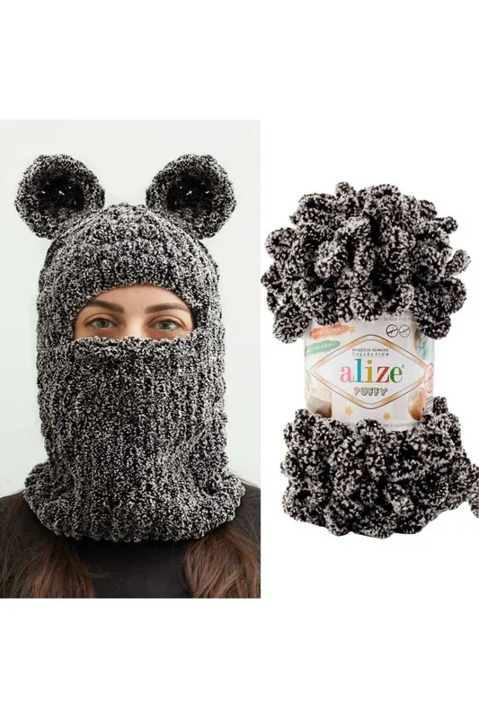 ALİZE PUFFY  799 SİYAH BEYAZ KIRÇIL