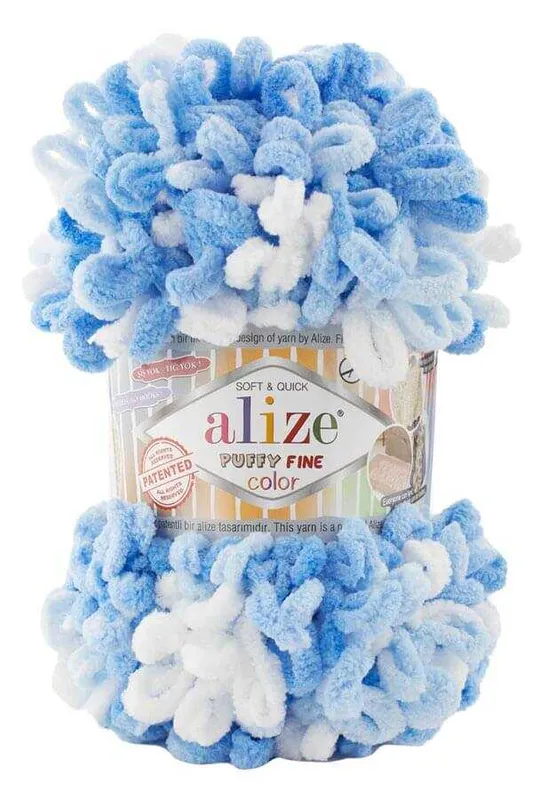 ALİZE PUFFY FİNE 6371 MAVİ BEYAZ