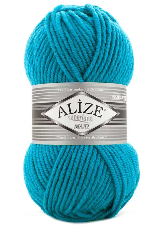 ALİZE SÜPER LANA MAXİ NO 212 TURKUAZ