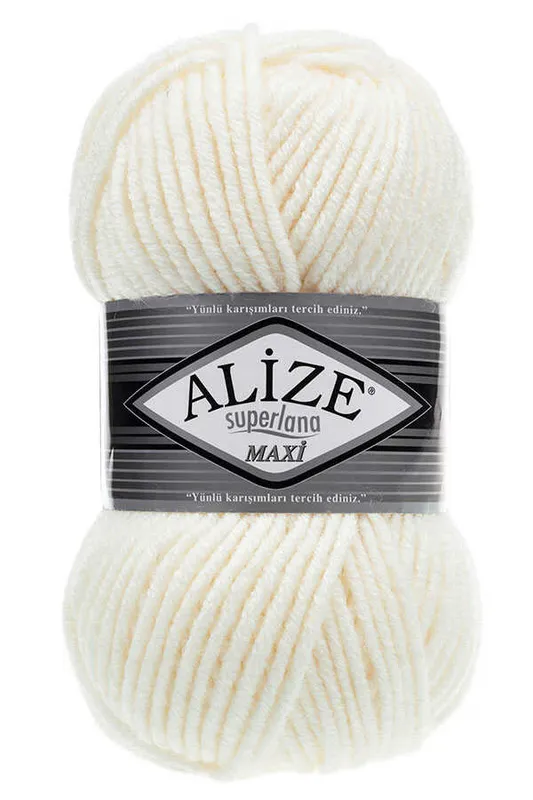 ALİZE SÜPER LANA MAXİ NO 62 KREM