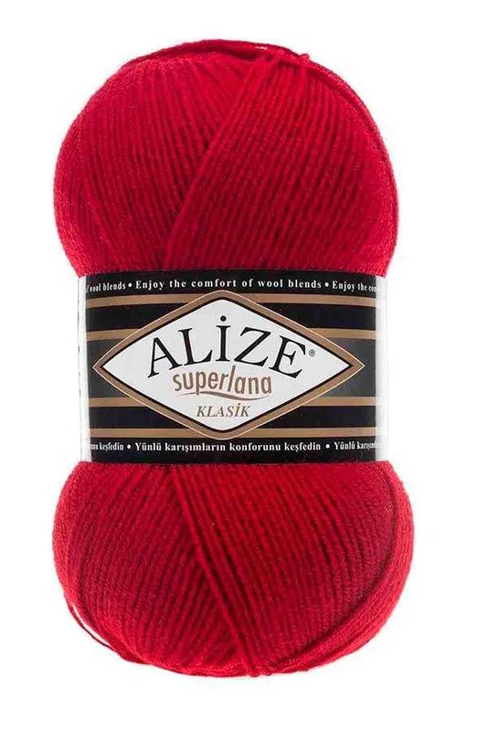 ALİZE SÜPER LANA MAXİ NO56 KIRMIZI