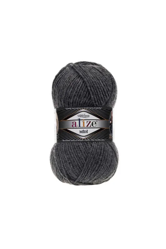 ALİZE SÜPER LANA MİDİ NO 182 KOYU GRİ