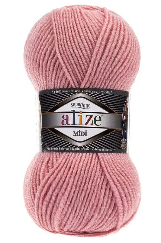 ALİZE SÜPER LANA MİDİ NO161 PEMBE