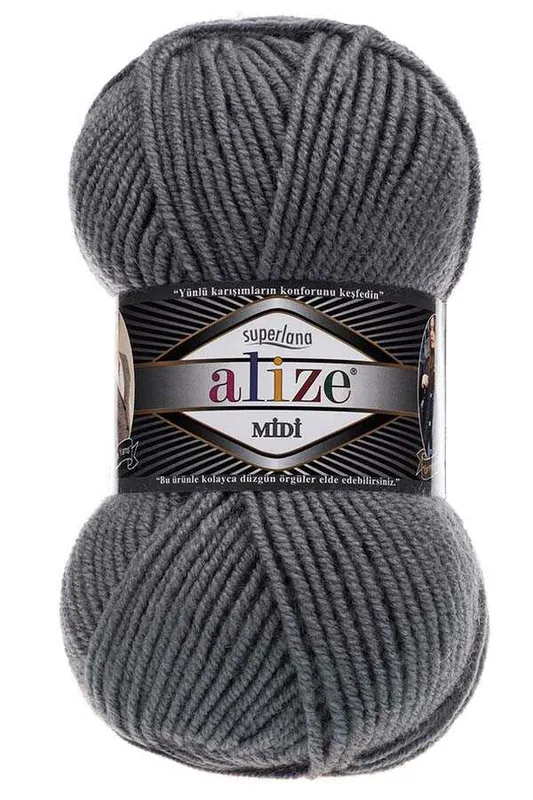 ALİZE SÜPER LANA MİDİ NO87 GRİ