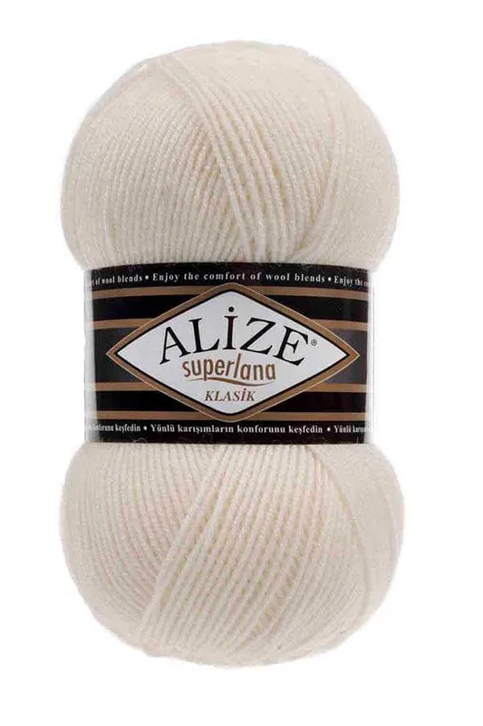 ALİZE SÜPERLANA TIĞ CROCHET 62 KREM