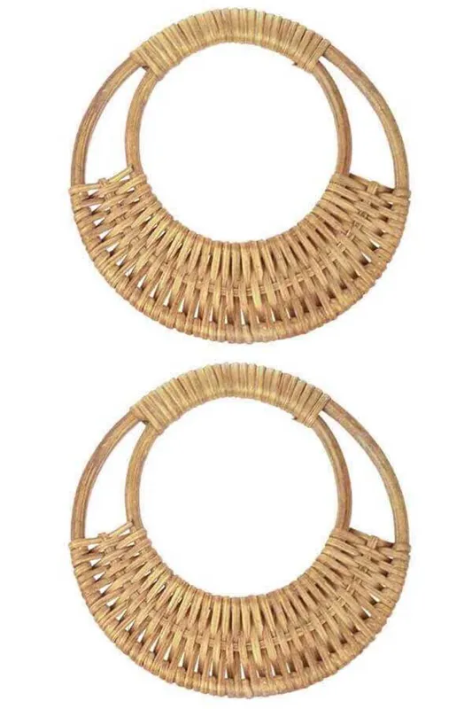 BAMBU ÇANTA SAPI D ŞEKİLLİ VE ÖRGÜLÜ ÇİFT SATILACAK