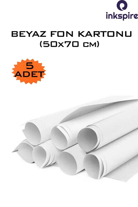 BİSTROL  BEYAZ FON KARTONU 50*70