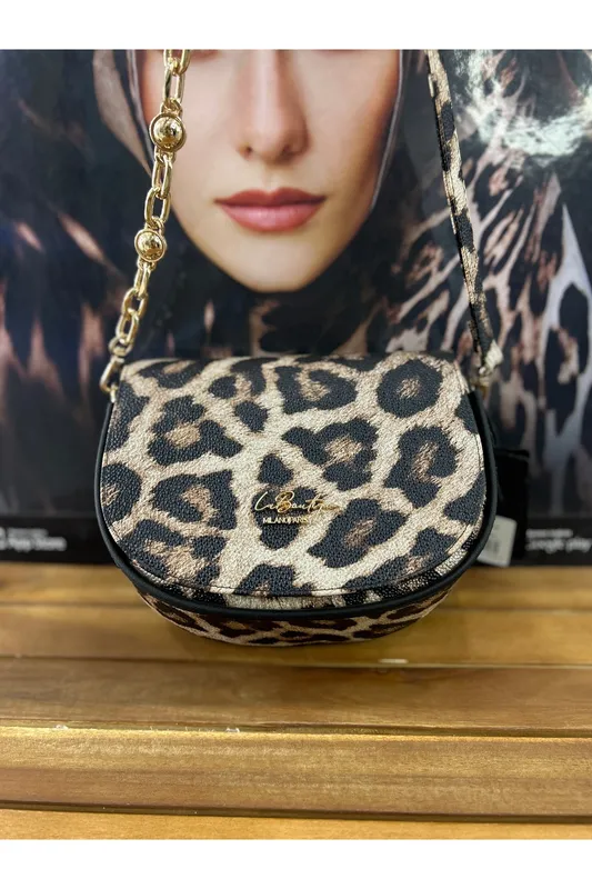 ÇANTA SAPI LEOPAR ÇİFTLİ
