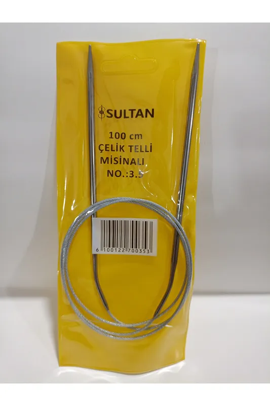 ÇELİK MİSİNALI ÖRGÜ ŞİŞİ 4MM 100 CM