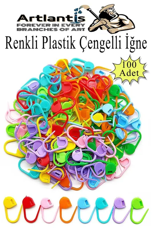 ÇENGELLİ İĞNE PLASTİK RENKLİ