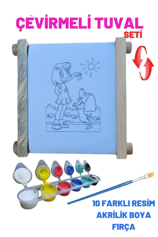 ÇEVİR TUVAL SET 10LU