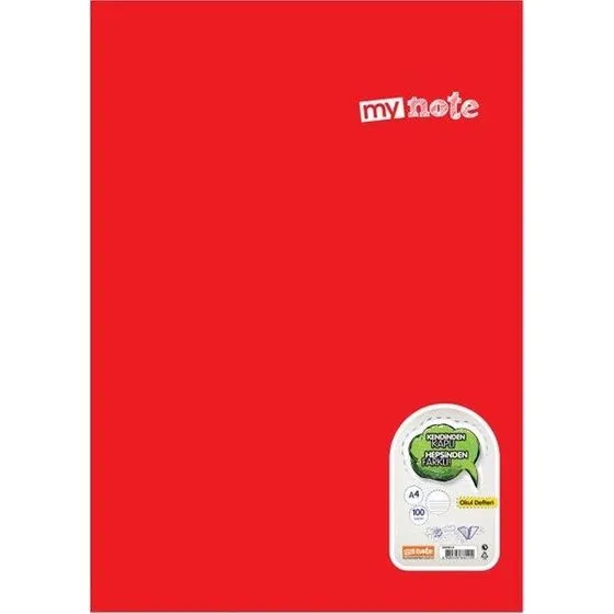 DEFTER MY NOTE TEXT PP KPK SPR A4 100/1 ÇİZGİLİ