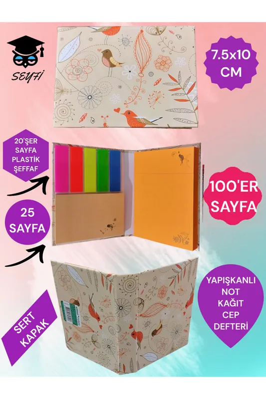 DEFTER YÜZÜ HAZIR YAPIŞKANLI