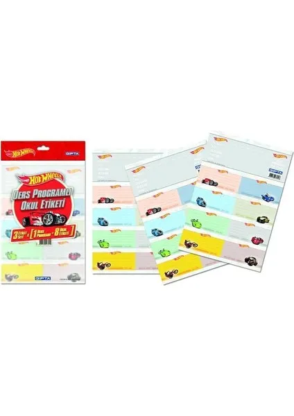 ETİKET GIPTA HOTWHEELS