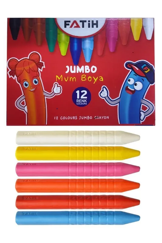 FATİH JUMBO MUM BOYA 12 RENK