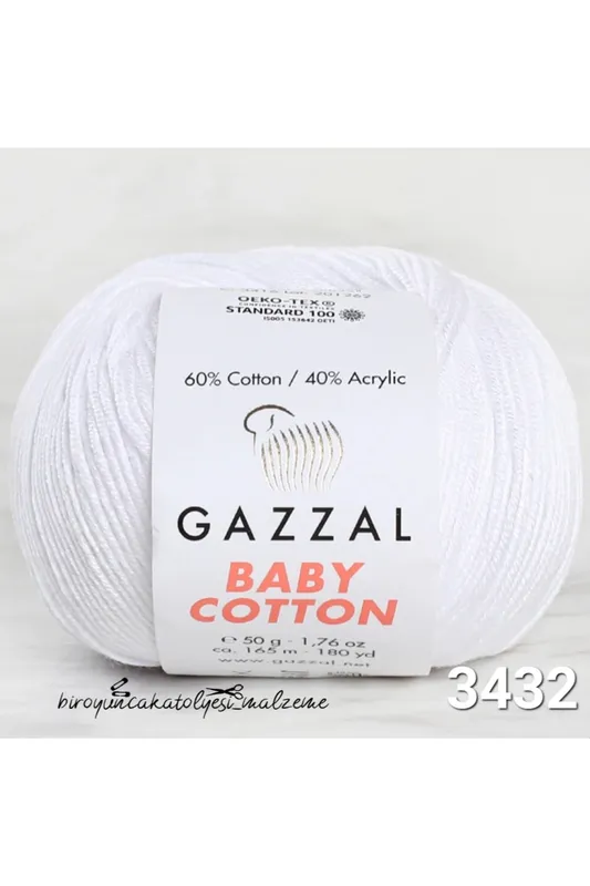 GAZZAL BABY COTON 3432 BEYAZ