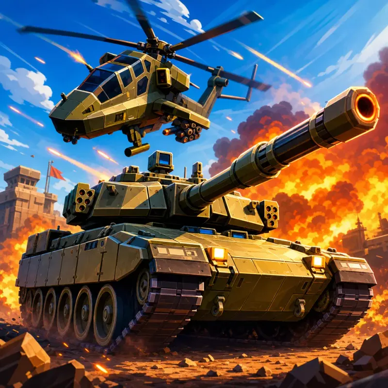 HELİKOPTER VE TANK