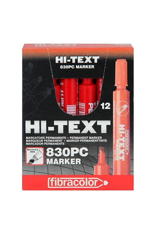 Hİ TECH PERMANENT KESİK UÇLU ASETAT KIRMIZI