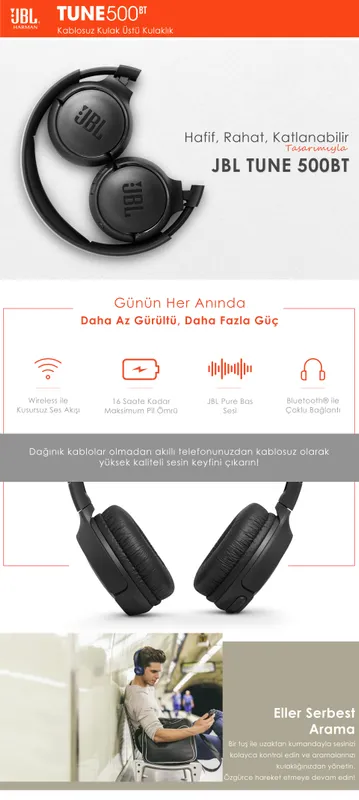 JBL TUNE 500BT KULAKLIK