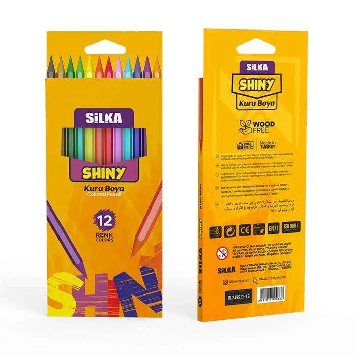 KURU BOYA 12 RENK SİLKA