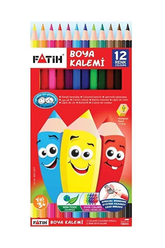 KURU BOYA FATİH TAM BOY 12 RENK