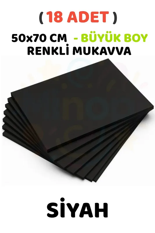 MUKAVVA RENKLİ 50X70  SİYAH