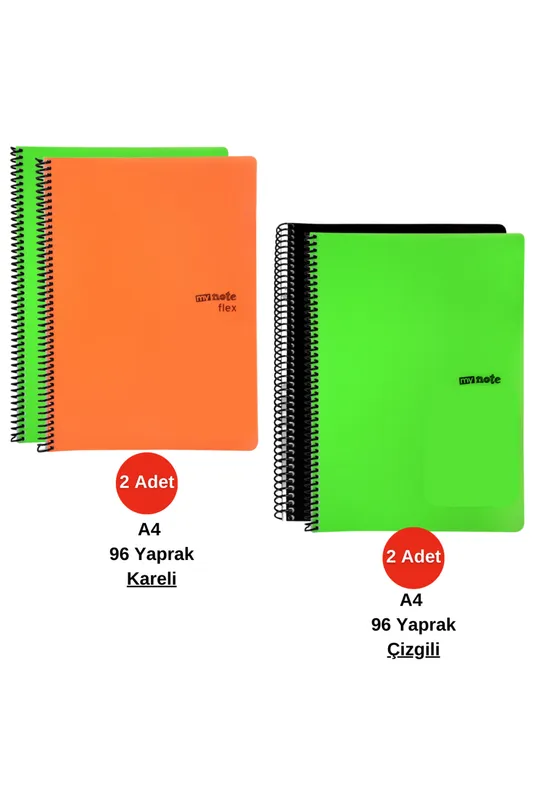MY NOTE TEXT PP KPK SPR A4 96/4 DEFTER KARELİ