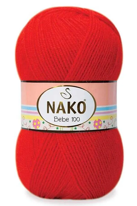 NAKO BEBE 100 NO:  207 KIRMIZI