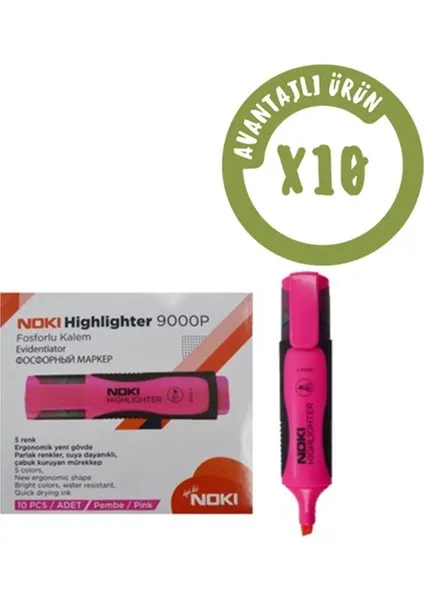 NOKİ HIGHLIGHTER PEMBE