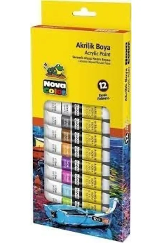 NOVA COLOR 12Lİ AKRİLİK BOYA
