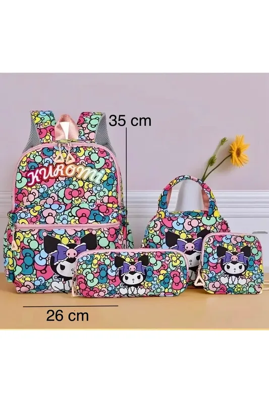 OKUL ÇANTASI KUROMİ 4 LÜ SET