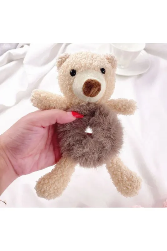 PELUŞ LASTİKLİ AYICIK TOKA