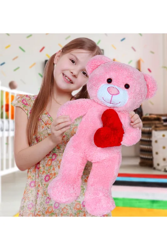 PELUŞ OYUNCAK KALPLİ AYICIK