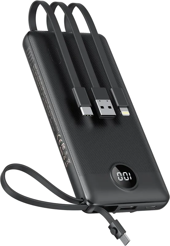 POWER BANK 10000 MAH 3 KABLOLU