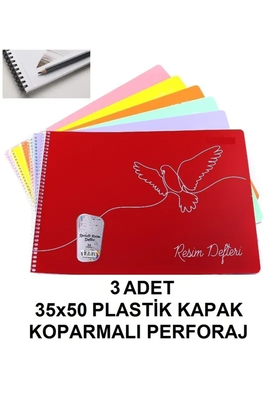 RESİM DEFTERİ 25 SAYFA KARTON KAPAK UDEP 35X50