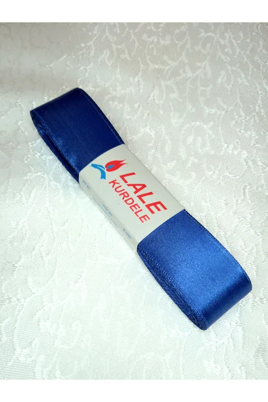 SATEN KURDELE 30 MM MAVİ