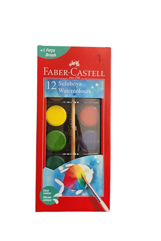 SULU BOYA FABER CASTEL 12 RENK