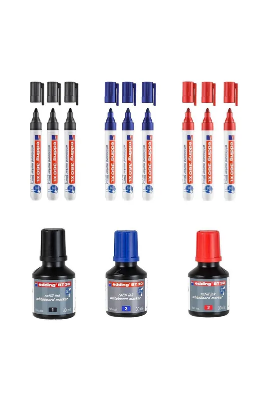 TAHTA KALEMİ MÜREKKEBİ RUBENİS ECO İKİLİ KIRMIZI 30X2 ML