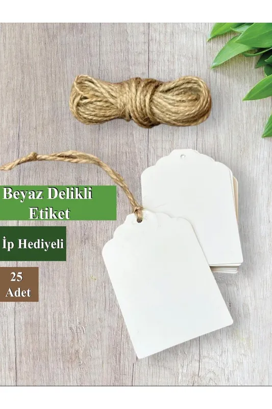 TANEKS ETİKET BEYAZ 25*50